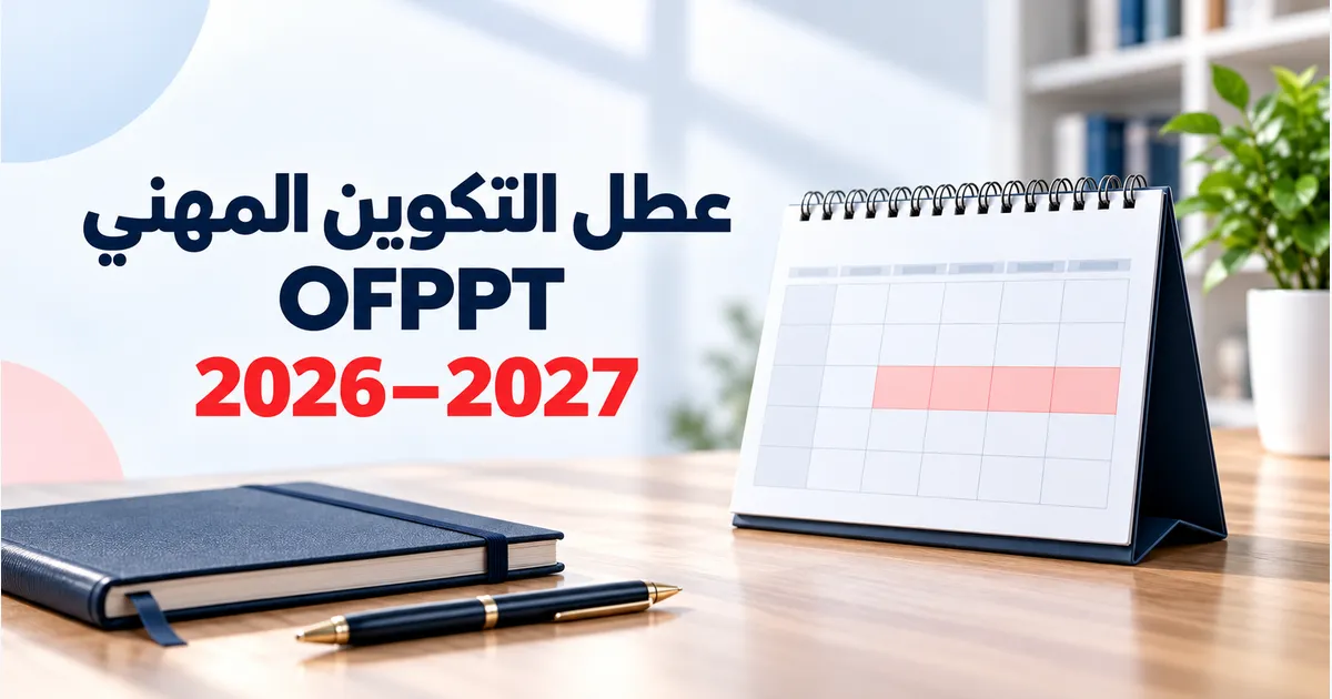 لائحة عطل التكوين المهني OFPPT 2026-2027 بالمغرب