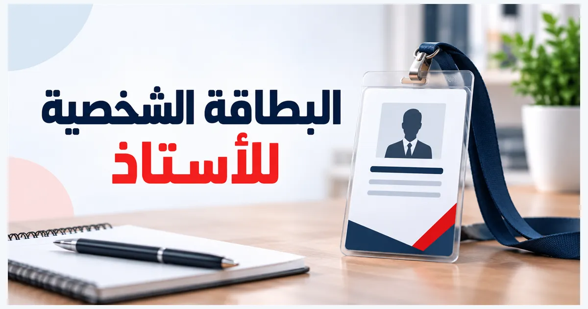 البطاقة الشخصية للأستاذ: المعلومات الضرورية ونموذج Word